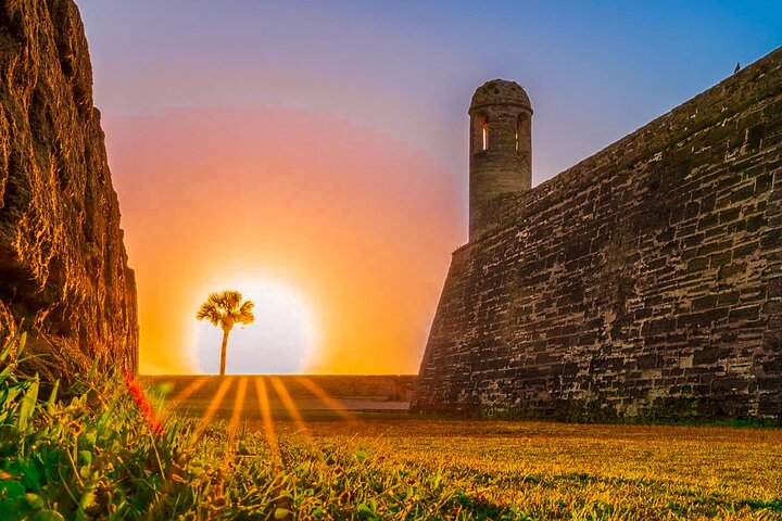 Sunrise at the Castillo de San Marcos was a great time to start our scavenger hunt